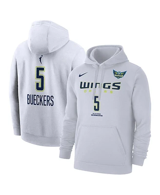 Nike Men's Paige Bueckers White Dallas Wings 2025 Wnba Draft Heroine Edition Name Number Pullover Hoodie