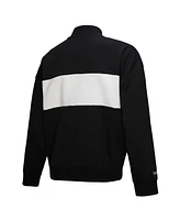 Mitchell & Ness Women's Black Atlanta Braves Quarter-Zip Pullover Top