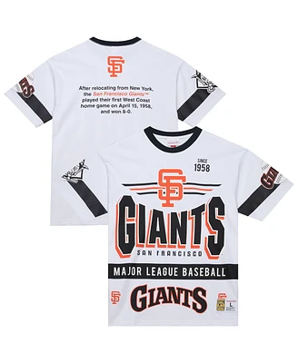 Mitchell & Ness Men's White San Francisco Giants Cooperstown Collection Team Origins Premium T-Shirt