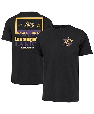 '47 Brand Men's Black Los Angeles Lakers City Edition Backboard Franklin T-Shirt