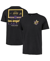 '47 Brand Men's Black Los Angeles Lakers City Edition Backboard Franklin T-Shirt