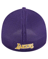 New Era Men's Purple Los Angeles Lakers Subtle Camo 39THIRTY Flex Hat