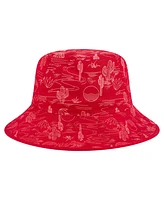 New Era Men's Red Los Angeles Angels 2025 Spring Training All Over Print Bucket Hat