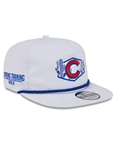 New Era Men's White Chicago Cubs 2025 Spring Training Palm Golfer Adjustable Hat
