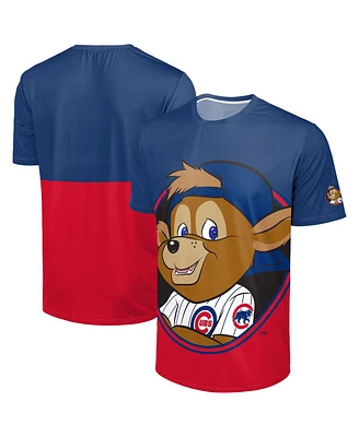 Foco Men's Royal/Red Chicago Cubs Big Logo Mascot T-Shirt