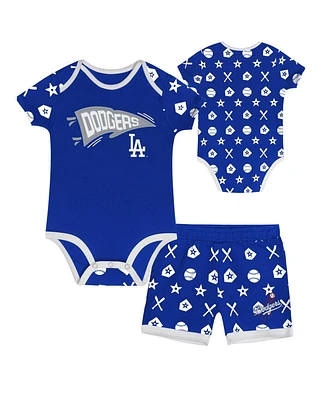 Outerstuff Baby Boys and Girls 2-Piece Blue Los Angeles Dodgers On Deck Diaper Cover Set