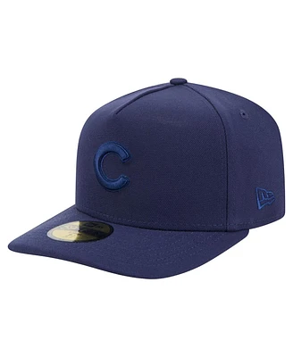 New Era Men's Navy Chicago Cubs Color Pack A-Frame 59FIFTY Fitted Hat