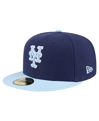 New Era Men's Navy/Light Blue New York Mets Color Pack 2-Tone 59FIFTY Fitted Hat