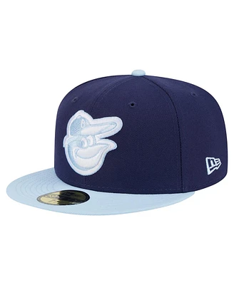 New Era Men's Navy/Light Blue Baltimore Orioles Color Pack 2-Tone 59FIFTY Fitted Hat