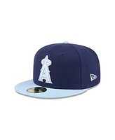 New Era Men's Navy/Light Blue Los Angeles Angels Color Pack Two-Tone 59FIFTY Fitted Hat