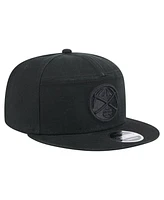 New Era Men's Black Denver Nuggets Adventure Canvas Split Panel 9FIFTY Snapback Hat