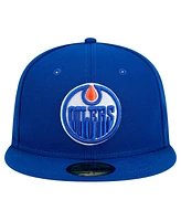 New Era Men's Royal Edmonton Oilers Core 59FIFTY Fitted Hat