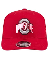 New Era Men's Scarlet Ohio State Buckeyes Primary 9SEVENTY Trucker Stretch-Snap Hat
