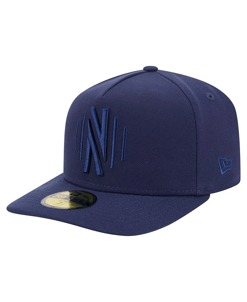 New Era Men's Navy Nashville Sc Color Pack A-Frame 59FIFTY Fitted Hat
