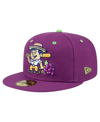 New Era Men's Purple Tri-City Dust Devils Copa de la Diversion 59FIFTY Fitted Hat