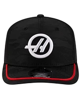 New Era Men's Black Haas F1 Team Camo 9SEVENTY Adjustable Hat