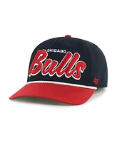 '47 Brand Men's Black/Red Chicago Bulls Drop Shadow Rope Hitch Adjustable Hat