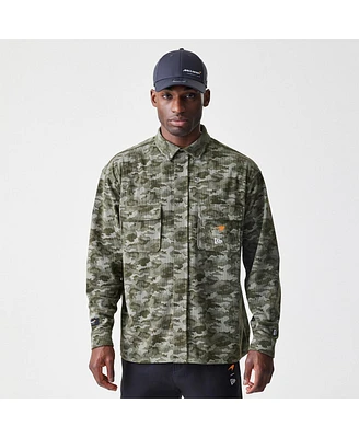New Era Men's Camo McLaren F1 Team Button-Up Shirt