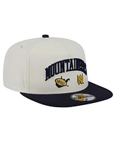 New Era Men's White West Virginia Mountaineers Collegiate 9FIFTY A-Frame Snapback Hat