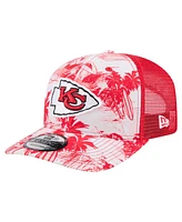 New Era Men's Red Kansas City Chiefs Hula Trucker 9SEVENTY Adjustable Hat