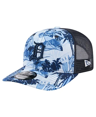 New Era Men's Navy Detroit Tigers Hula Trucker 9SEVENTY Adjustable Hat