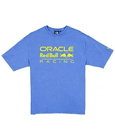 New Era Men's Blue Red Bull Racing Oversized Graphic T-Shirt