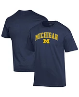 Champion Men's Navy Michigan Wolverines Arch Over Logo T-Shirt