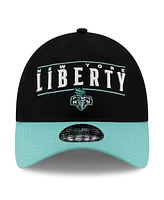 New Era Men's and Women's Black/Green New York Liberty 2025 Wnba Draft 9TWENTY Adjustable Hat