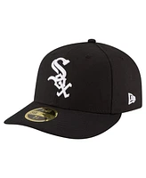 New Era Men's Black Chicago White Sox 125th Anniversary Low Profile 59FIFTY Fitted Hat