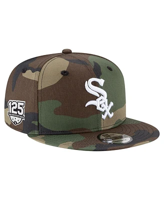 New Era Men's Camo Chicago White Sox 125th Anniversary 9FIFTY Snapback Hat