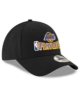 New Era Men's Black Los Angeles Lakers 2025 Nba Playoffs 9FORTY Adjustable Hat
