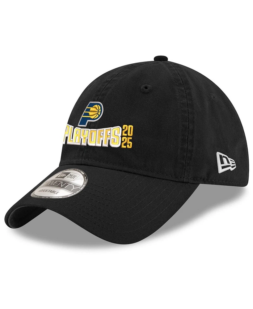 New Era Men's Black Indiana Pacers 2025 Nba Playoffs 9TWENTY Adjustable Hat