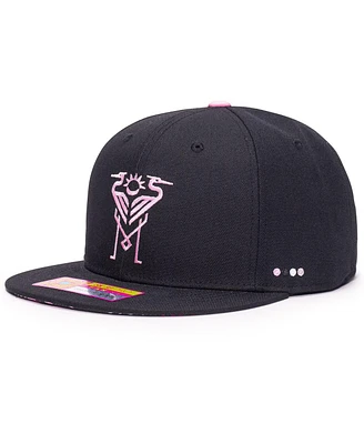 Fan Ink Men's Black Inter Miami Cf Tahiti Adjustable Hat
