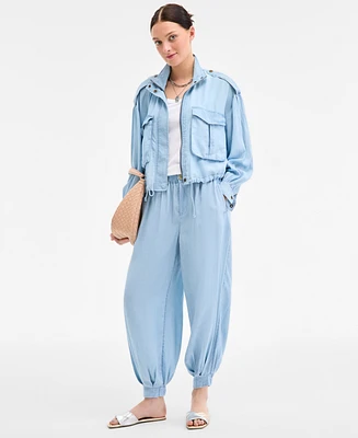On 34th Women's Chambray Balloon Pants, Exclusively at Macy's