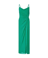 Quiz Women's Mesh Cowl Neck Maxi Dress