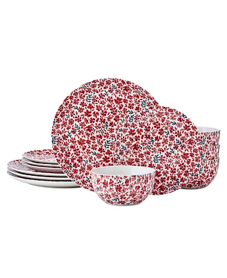 Pfaltzgraff Radiant Blossom 12-Pc. Dinnerware Set, Service for 4