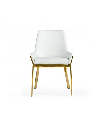 Upholstered Faux Leather Dining Arm Chair for Kitchen or Room Seating