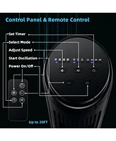 40 Inch Tower Fan with Remote 75 Oscillating Fan with 3 Wind Modes and 4 Wind Speeds