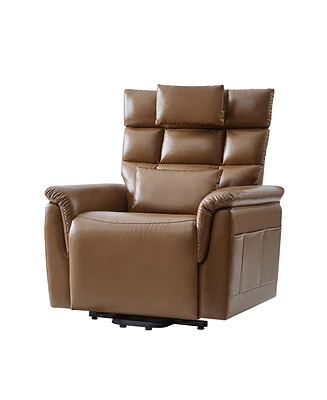 Embrace Raditional Faux Leather Power Lift Recliner