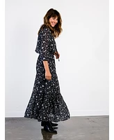 Able Plus Erin Tiered Maxi Skirt