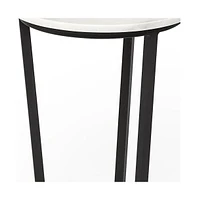 Chic Round Marble Side Table – Ideal for Sofa or Bedside Use