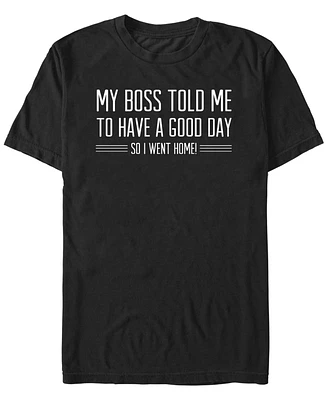 Fifth Sun Men's So I Went Home Short Sleeve T-Shirt