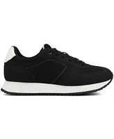 Journee Collection Women's Flow Lace Up Jogger Sneakers