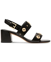 kate Spade new york Women's Flower Studded Block Heel Sandals