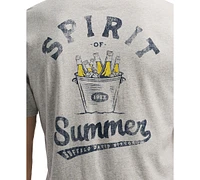 Men's Thirstk Short Sleeve Crewneck Spirit of Summer Graphic T-Shirt