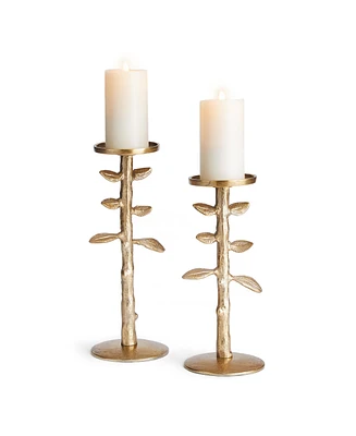 Brier Candle Stands, Set Of 2