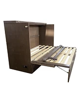 Full-Size Farmhouse Murphy Bed with Drawer & Charger