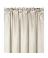 Kate Aurora 1 Piece Beige Regency Lux Rod Pocket Semi Sheer Window Curtain Panel
