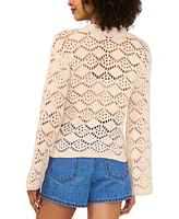 Vince Camuto Women's Pointelle Cotton Cardigan