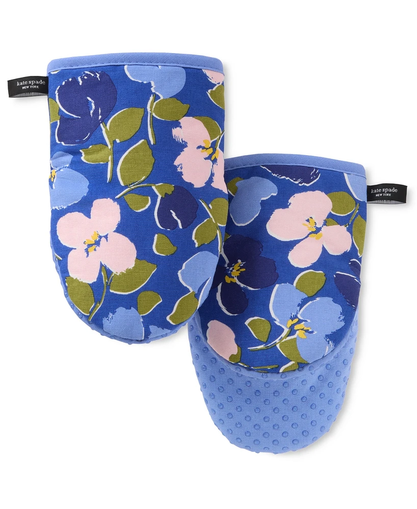kate spade new york Painterly Bouquet Mini Mitt Set, 5.5" x 8"